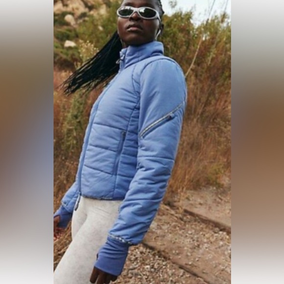 FP Movement Gathering Storm Run Puffer in Blueberry NWT Retail 188 - Picture 2 of 7